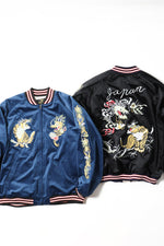 Houston Velveteen Dragon Tiger Souvenir Jacket