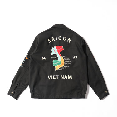 Houston Vietnam Tiger & Dragon Map Jacket