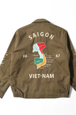 Houston Vietnam Tiger & Dragon Map Jacket