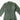 Sage green flight coverall close-up: zip front, chest pockets, and shoulder badge patch.
