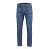 Low profile tactical jeans in indigo blue denim with belt loops and front pockets
