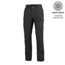 Black tactical pants with cargo pockets and button waist, arctic fleece backing