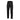 Black tactical pants with belt loops, button fly, and cargo side pockets