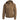Brown zip-up hoodie sweater with adjustable hood, front zipper, and kangaroo pocket