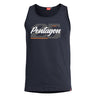 Pentagon Astir tank top in dark navy, sleeveless crew neck with front graphic