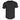 Men's crewneck T-shirt, black, short sleeves, straight hem