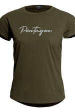 Pentagon Whisper Ladies Tee (Calligraphy)