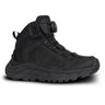 Black 6-inch tactical waterproof boots with lace-up closure and rugged rubber sole
