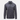 Dark gray denim button-up shirt with pointed collar and flap chest pockets, long sleeves