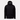 Polyester Chinook jacket with attached hood, full-length front zipper, black shell.