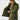 Camo winter field jacket with elastic hem, hood, and arm pocket detail