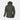 Dark green anorak jacket with hood and front kangaroo-style pocket