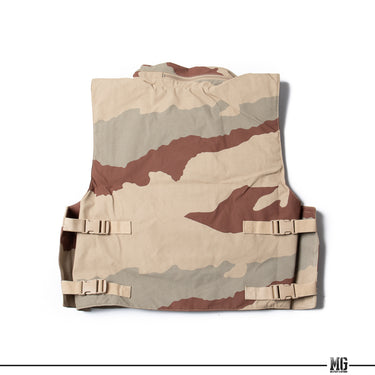 Desert camo tactical vest back panel with adjustable webbing straps