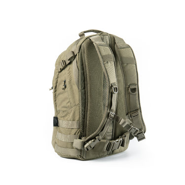 21L MOLLE Cordura backpack, olive green, side pocket with MOLLE straps