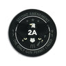 Round black PVC patch with eagle 2A emblem and only gun permit text