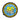 Round PVC patch with blue skyburst and yellow 50th anniversary over airplane graphic