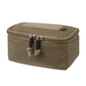 Cordura ammo box, tan, zip-top with hook-and-loop patch panel