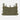 Olive tactical field pouch with MOLLE webbing and three side attachment loops