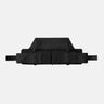 Black double horizontal pouch with two front pockets and MOLLE straps