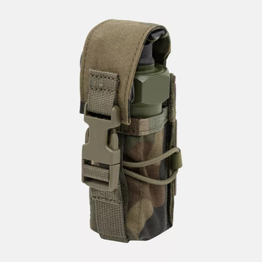 Helikon flash grenade field pouch in PL Woodland with elastic band and molded insert