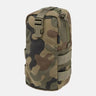 PL Woodland camo pouch side with attached buckle pocket and zip closure