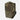 PL Woodland radio field pouch side view with secured flap, elastic cords, and MOLLE straps