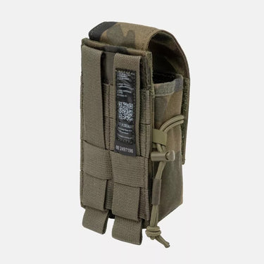 PL Woodland tactical grenade pouch with side webbing and document ID window