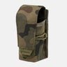 PL Woodland tactical grenade pouch with top flap and elastic retaining loop