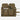 Map case in coyote brown with snap tabs and front storage pockets