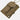 Khaki map case pouch with elastic straps and zipper closure panel