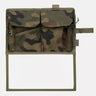 PL Woodland camo map field case with front pouches and clear document pocket