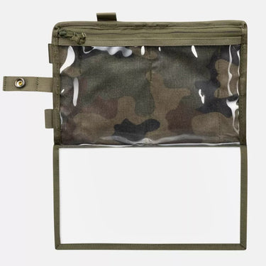 PL Woodland camo map field case with clear window and hinged flap cover
