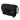 Black utility service case with front zip pocket, hook-and-loop patch panel, side handle.