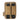 Tactical pistol magazine holder, tan fabric with black retention panels, 2-slot design