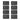 PVC blood type patch set: dark gray patches with O-, O+, A-, A+, B-, B+, AB-, AB+ text