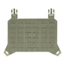 Tactical MOLLE flap panel in Adaptive Green, with top loop tabs and webbing rows