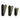 Helikon comfort pad set, two-tone black and olive/khaki inserts, 3-piece