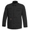 Black field jacket with button front and two chest pockets