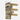 Radio comms wing module pouch with three side straps, camouflage fabric and tan tabs