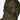 Camouflage lightweight poncho front panel with zip placket and drawstring hood