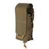 Coyote Brown tactical rifle pouch with front loop panel and retention flap