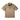 Tan short-sleeve tactical polo shirt with button placket and chest zipper