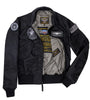 Cockpit USA Movie Hero Top Gun Black Stealth CWU Flight Jacket