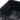 Black collapsible container opened to show deep molded interior tray