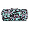 Miami tiger stripe utility platform case with zippered top and carry handle
