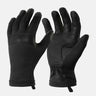 Black patrol gloves with padded palms and knuckle panels