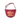 Burgundy canvas newspaper bag with DAILY HERALD BEST FREE INSURANCE front text.