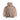 Back of brown hoodie with a large tiger graphic and lettering