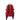 Red Mini 3 Day Lite backpack, back view with padded shoulder straps and carry handle