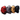 Set of mini day backpacks in red, grey, tan, and black with top handles